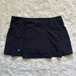 Lululemon Pace Rival Skirt (Regular) *4-way Stretch Skort Pleated Tennis Black 8